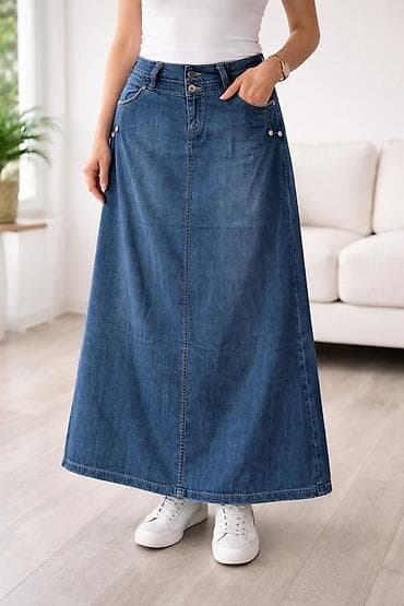 Maksi Ətək, Cins, 4XL lalafo.az -da Maksi Ətək, Cins, 4XL