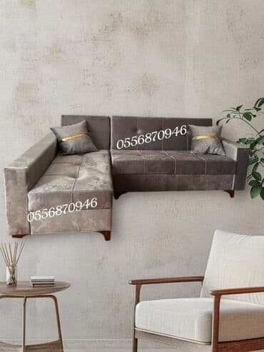 tek divan: Künc divan, Qonaq otağı üçün, Parça, Bazalı, Açılan, Kitab — 4