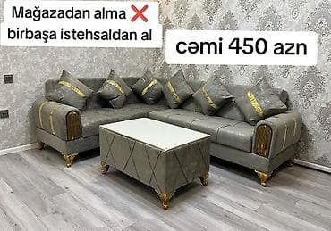 Yeni, Künc divan, Qonaq otağı üçün, Açılmayan