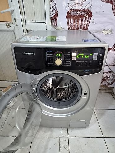 Техника и электроника: Стиральная машина Samsung, 7 кг, Б/у, Автомат, Есть сушка, Бесплатная доставка, Платная доставка — 3