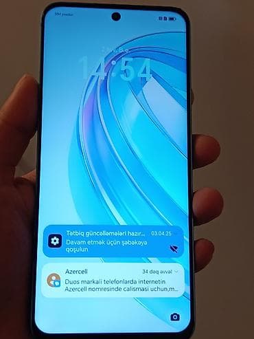 ucuz telefon iphone: Honor X8a, 128 GB, rəng - Göy, Sensor, Barmaq izi, İki sim kartlı — 2