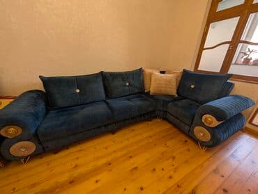 işlenmiş künc divan: Künc divan, İşlənmiş, Açılan, Bazalı, Vеlur parça, Çatdırılma yoxdur — 1