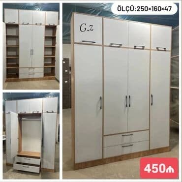 Polo köynəklər: Açılan, 6 qapı Düz dolab, Qarderob, paltar dolabı — 1