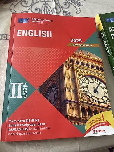 ingilisce: DİM 2025 test topluları – Hissə II (3 kitab dəsti) - Fənlər — 5