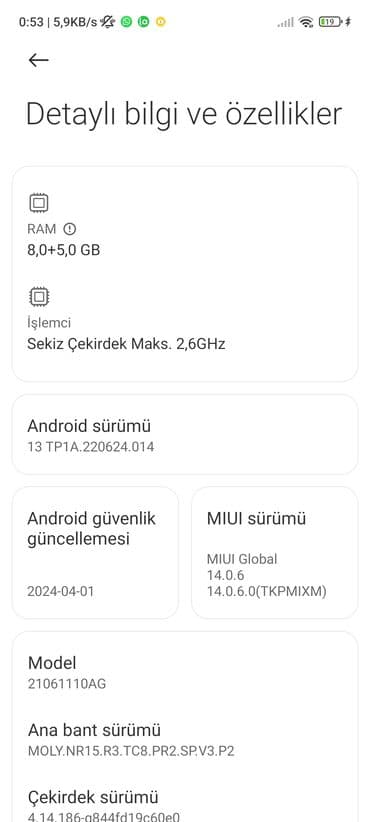 infinix zero 20 qiymeti: Poco X3 GT, 256 GB, rəng - Mavi, Sensor — 9