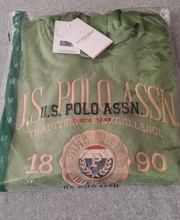 corab toxuyan masin satilir: Svitşot, U.S. Polo Assn, M, rəng - Yaşıl — 4