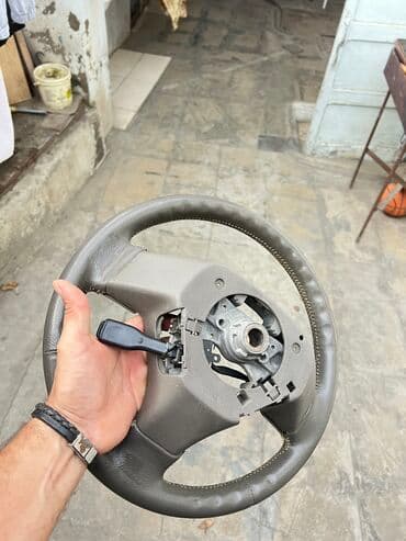 vaz 2106 rul: Lexsus -toyota Avtomobil sükanı – boz dəri üzlük, tikişli kənarlar — 3