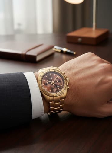 saat gumuş: Yeni, Qol saatı, rəng - Qızılı — 1