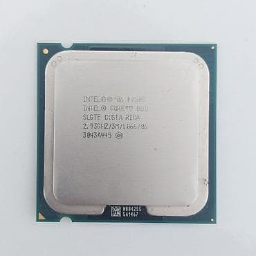 komputer şekilleri: Prosessor Intel Core Duo Prosessor “LGA 775 İntel Core 2 Duo E7500”, 2 nüvə, İşlənmiş — 4