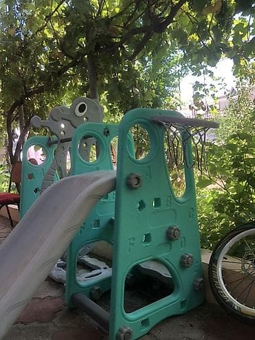 Oyuncaqlar: Uşaq üçün çoxfunksiyalı oyun komplekti - 3-ü 1-də konstruksiya: slayd — 1