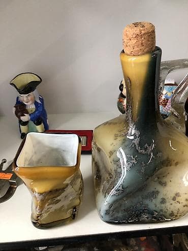 Спорт и отдых: Винтажный набор графин со стаканом авторская работа ! — 5