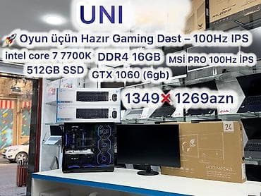 Masaüstü kompüterlər və iş stansiyaları: Gaming PC Şəhər: Bakı Çatdırılma?: Bəli Gaming Dest UniSet — 1