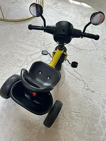 suktur: Uşaq üçtəkərli velosipedi – “Happybaby” modeli - Rəng: sarı-qara - — 3