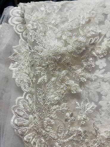 dini paltarlar: Gəlinlik – klassik A-kəsim, bədən quruluşunu vurğulayan ətəkli model - — 6