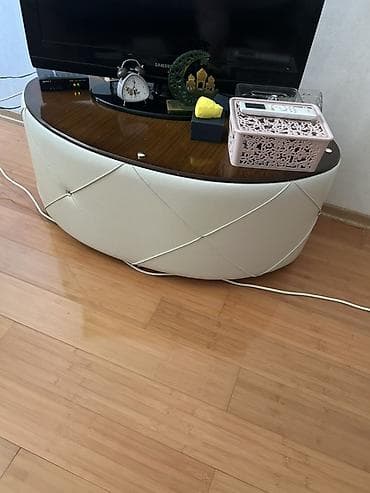 ev əşyalar: Oval formalı salon masası / jurnalnidi - Dizayn: Yumru künclü, oval — 1