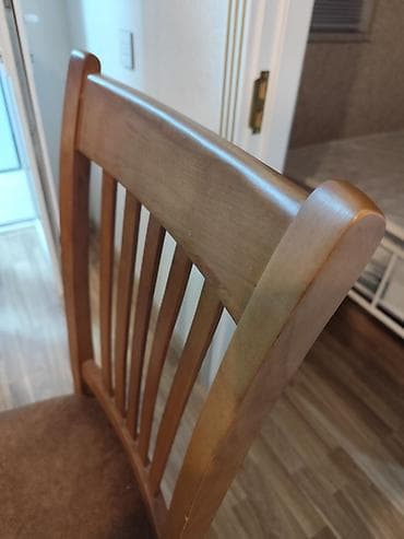 masa ve oturacaqlar: Mətbəx üçün, Açılmayan, Dördbucaq masa, 4 stul — 6