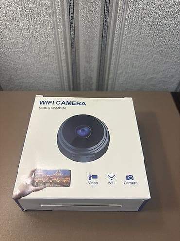 kamera wi fi: WiFi Video Kamera - Kompakt, dairəvi dizayn – ev, ofis və ya uşaq — 1