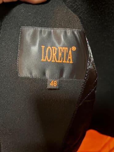 пальто loreta турция: Пальто, 3XL, цвет - Черный — 2