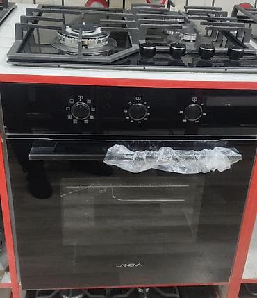 LANOVA qaz plitəsi və elektrik sobası kombi seti - Üst hissə: 4 qaz