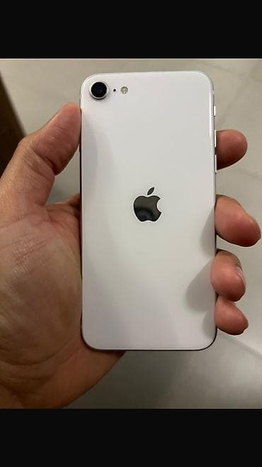 iphone pro max: IPhone SE 2020, 64 GB, White Titanium, Zəmanət, Barmaq izi — 2