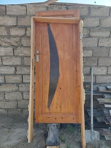 odunluq taxtalar: Taxta giriş/interyer qapısı – komplekt - Material: massiv təbii ağac — 4