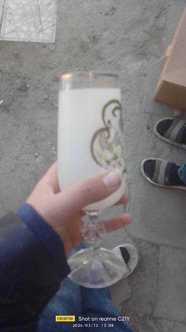 sud bidonu: Qədəhlər, rəng - Ağ, Şüşə, 12 ədədli dəst, 200 ml — 5