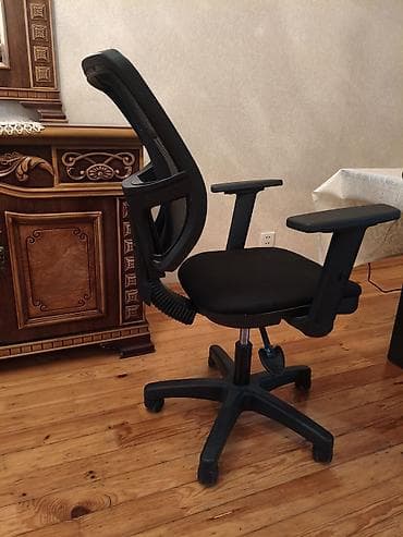 ofis kreslosu satisi: Ofis kreslosu – nəfəsalan tor arxa hissə və yumşaq parça oturacaq — 2