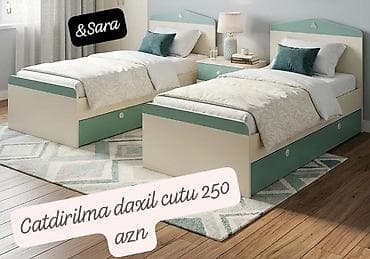 Iki eded tek neferlik carpayi satilir cutu 250azn.Olcu 90x2 Alti