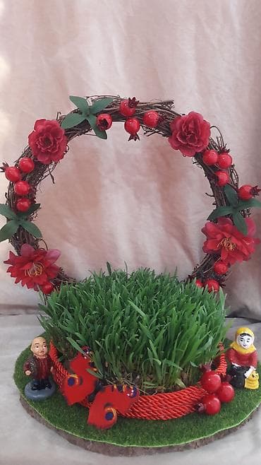 Baharın ən gözəl simvolu – səməni 🌿 Zövqlü dekor, əl işi çələng və