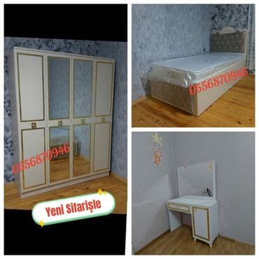 спальная мебель в баку: Двуспальная кровать, Азербайджан, Новый — 10