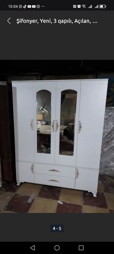 laminat qiyməti: Yeni, Açılan, 4 qapılı Düz dolab, Dolab-asılqan, Azərbaycan — 10