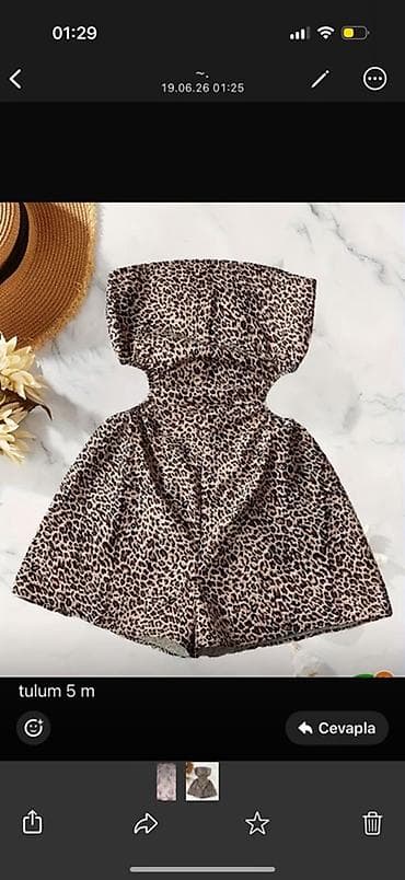 Qadın geyim dəsti – müxtəlif modellər 1) Leopard naxışlı don - Uzun — 5