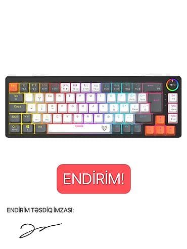 kompyuter hissələri: RGB mexaniki klaviatura – kompakt 75% dizayn - Tam rəngli RGB — 1