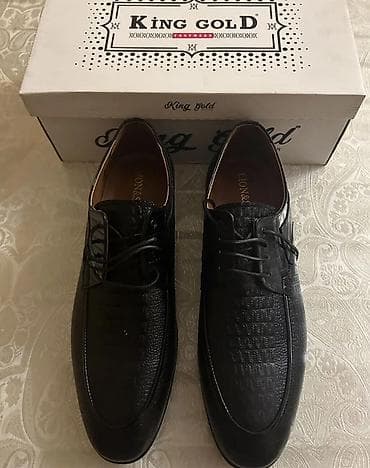 King Gold Footwear kişi klassik ayaqqabıları - Rəng: qara - Üst