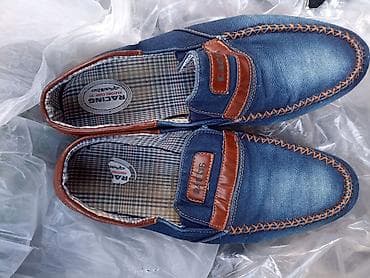 Digər kişi ayaqqabıları: Məhsul: Kişi mokasin ayaqqabısı – “Racing” brendi - Material: Cins — 1