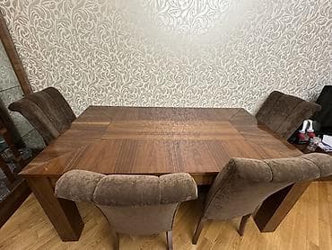 gaming oturacaq: Qonaq otağı üçün, Açılan, Dördbucaq masa, 6 stul — 2