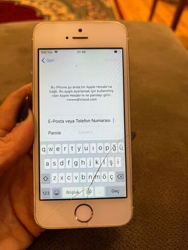 ayfon 5 telefon: IPhone 5s, 32 GB, Qızılı, Barmaq izi — 3