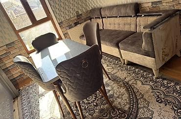 stol kuxna: Mətbəx üçün, Açılmayan, Dördbucaq masa, 4 stul — 2