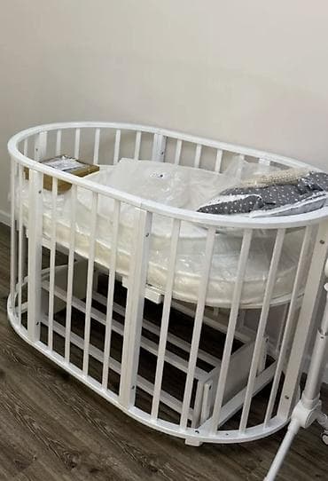 Beşiklər: Oğlan və qız üçün, Yumru, Beşik, Dəstsiz, Matras ilə, Yellənmə mexanizmsiz — 2