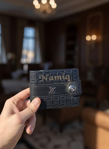 vizitka qabları sənədlər ucun saxlanma qabları: Pulqabı, Təbii dəri, Yeni — 1