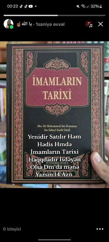 imam cavad hirzi: Məhsul: “İmamların Tarixi” kitabı Müəllif: Əbu Əli Mühəmməd ibn — 5