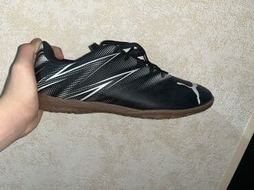 мужские кроссовки в баку: Puma futzal ayaqqabısı - Rəng: qara, ağ loqo və naxışlarla - — 4