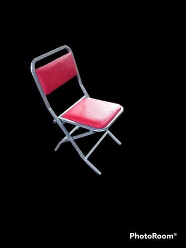 стулья недорого: Для кухни, Складной, цвет - Красный Стул — 1