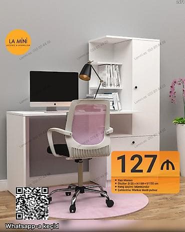 Yazı masası – laconic və minimal dizayn - Model: Yazı masası rəf və