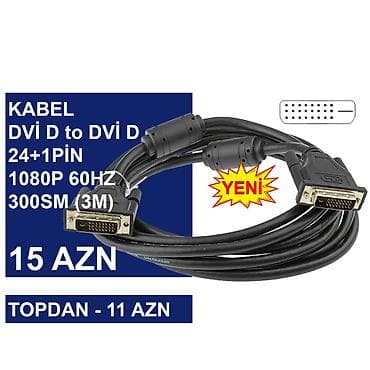 109 ekran per page 99: DVİ Kabellər ⭐Display Port to DVİ D 1,8m 1080P 60HZ – 18 AZN (Topdan — 7