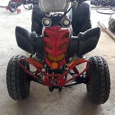 16 liq disk teker: Uşaq üçün benzinli kvadrosikl (ATV) - 4 təkərli, iri dişli off-road — 3