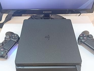 PS4 slim 1tb az işlənmiş-təzə kimi +2pult + 20 oyun. Cihaz Avropadan — 4