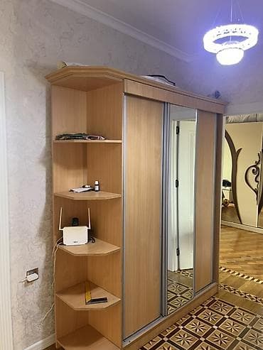 Taxta rəngində sürgülü qapılı kupe-dolab - Material: laminat/LDSP — 1