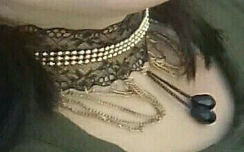 женская ажурная кофта: Dantelli boyunbağı. Decolte paltarla lap gözəl görünür — 2