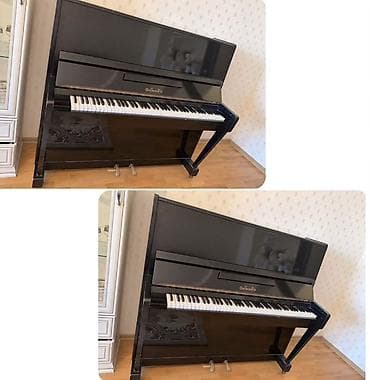 Upright pianino – qara rəngli, parlaq korpuslu model. - 88 klaviş — 1